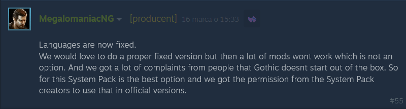 Wypowiedz THQ na forum Steam
