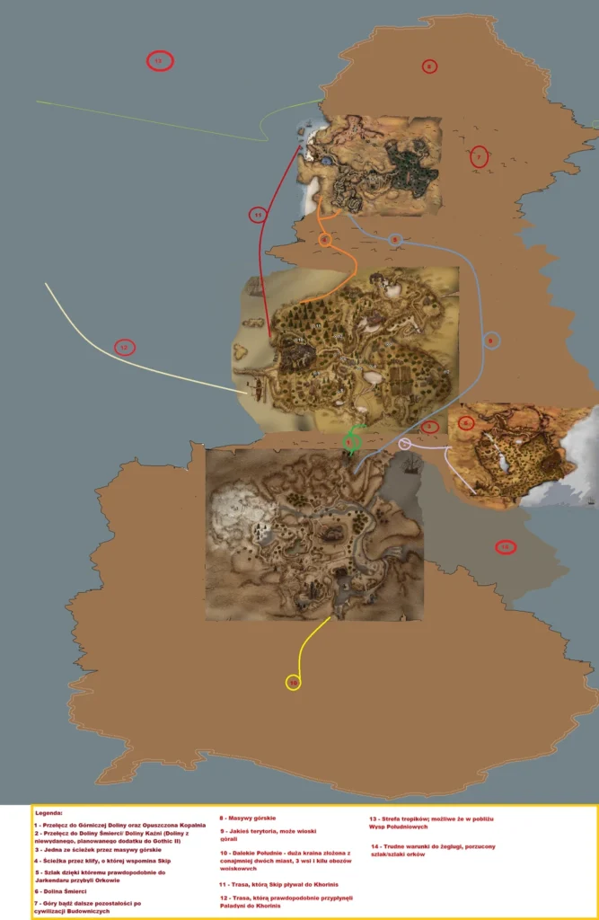 Pe na Mapa Khorinis z opracowaniem 1