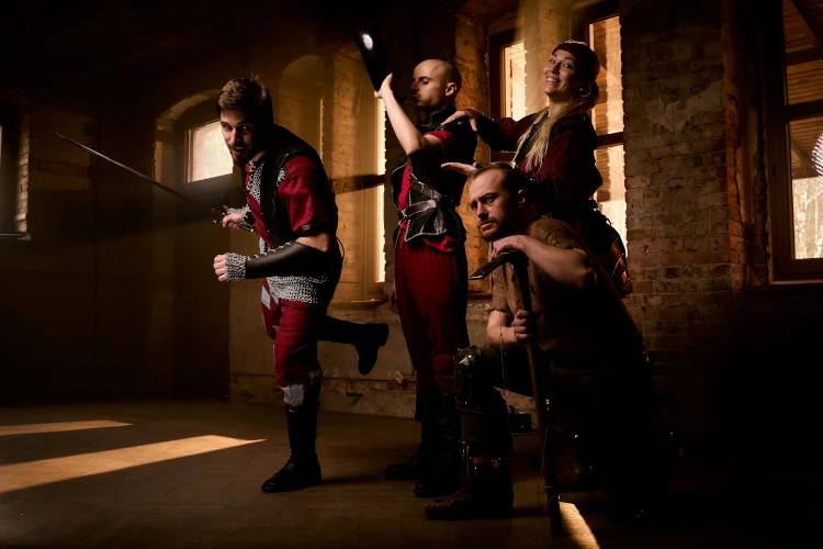 Grupa teatralna "Skazańcy" – Galeria 14 GothicUp Skazancy LarpReporter Kwiecien 10
