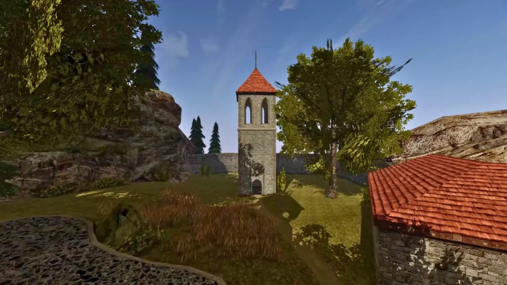 Gothic 2 Revisioned zaskakuje odmienionymi lokacjami 8 Gothic 2 Revisioned - widok na nowe tereny klasztorne