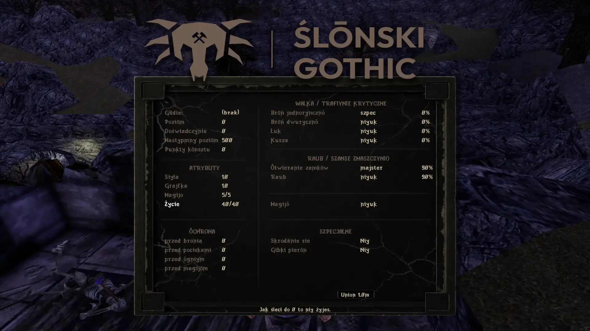 Gyszynk na mikołajki - beta testy Gothica po Ślōnsku 1 GothicUp Betatesty gothic po slasku