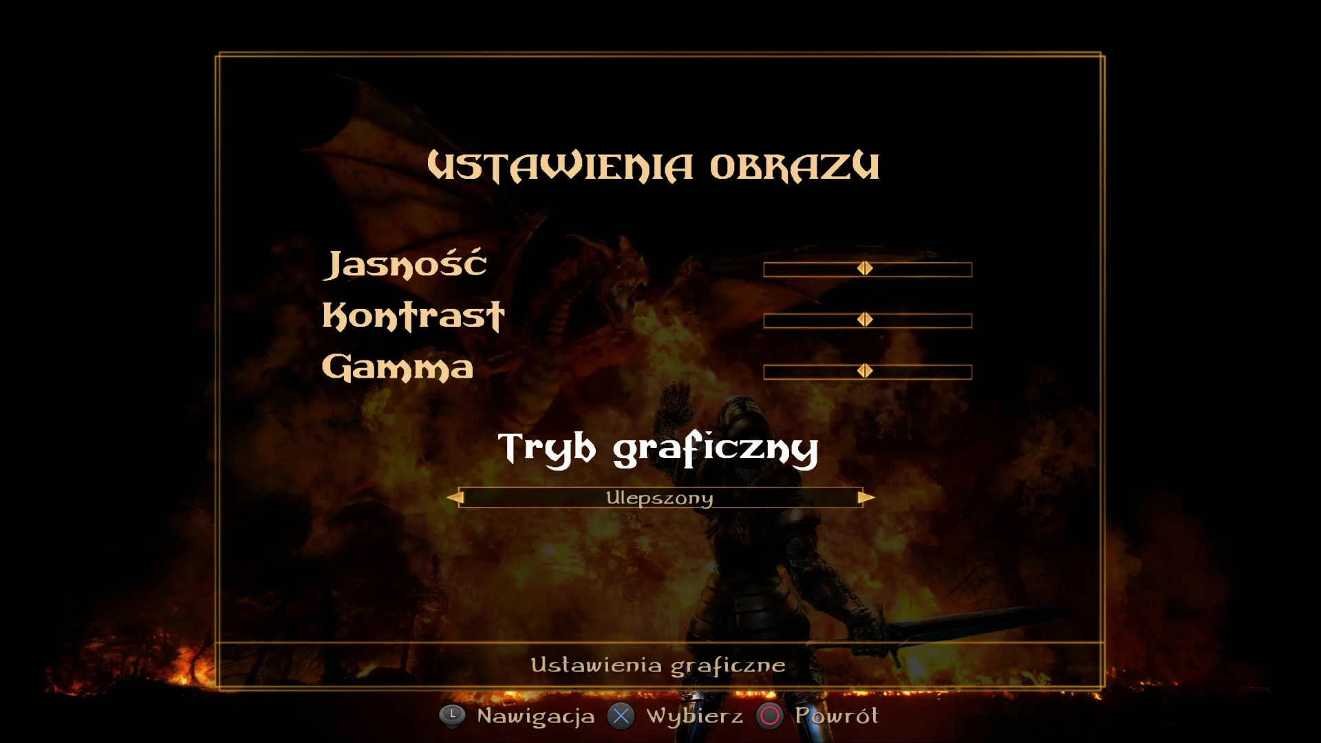 GUP Gothic2PS5 Ustawienia Obrazu