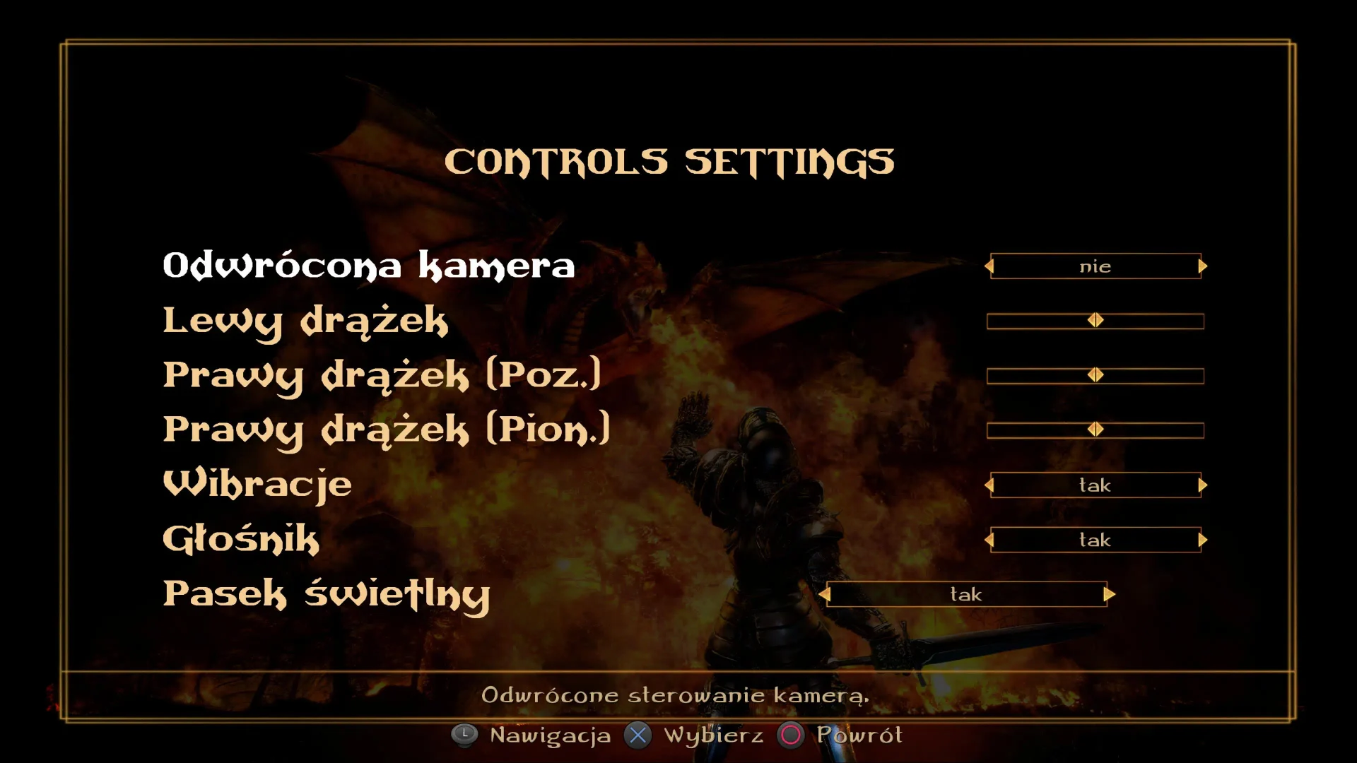 GUP Gothic2PS5 Ustawienia Sterowania